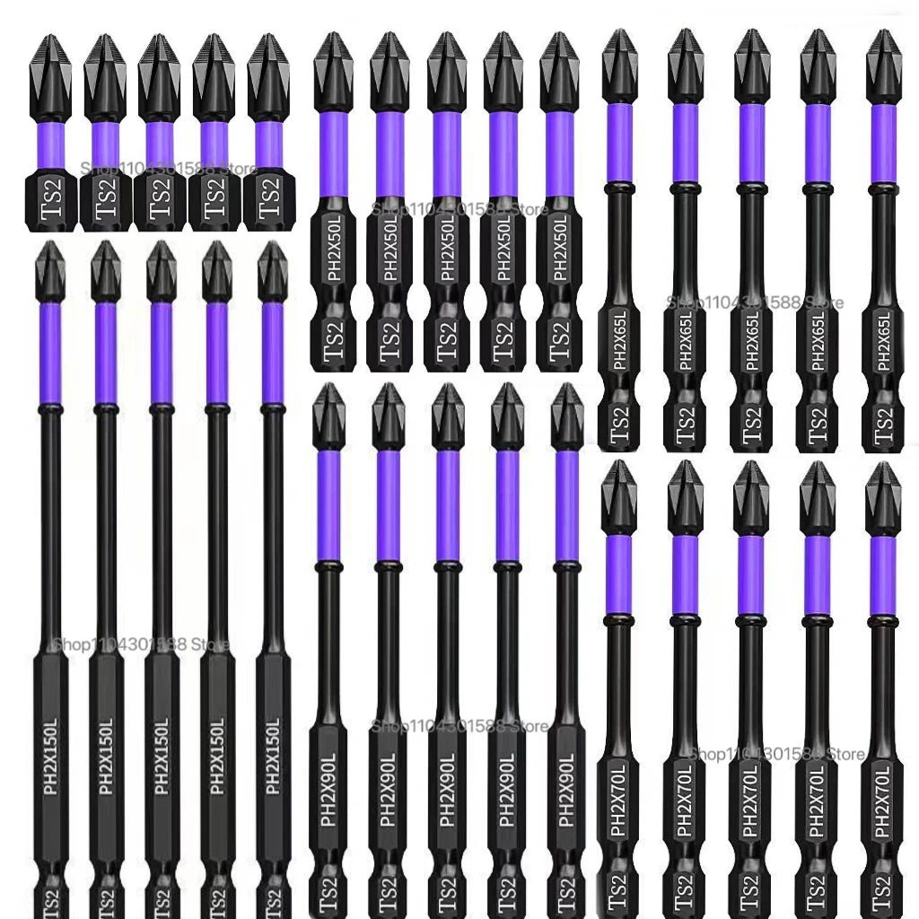 Set de Brocas PH2 de Impacto Magnéticas 5-60 Piezas