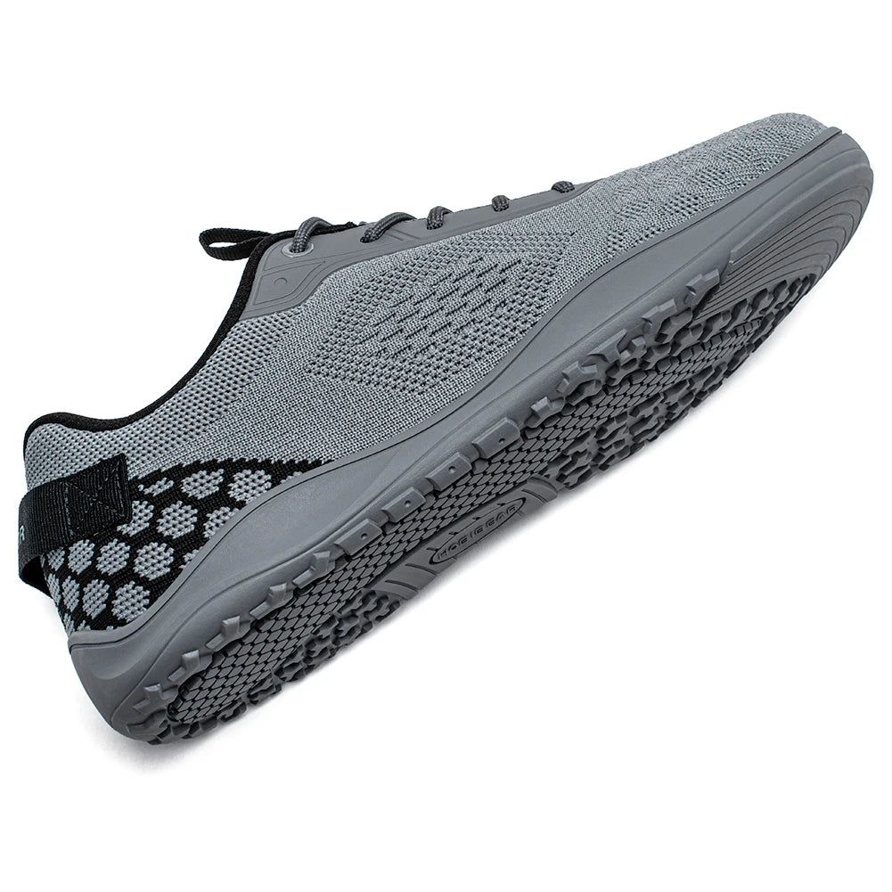 HOBIBEAR Zapatos descalzos de punto, zapatillas unisex con punta ancha y caída cero, zapatos informales transpirables minimalistas para caminar