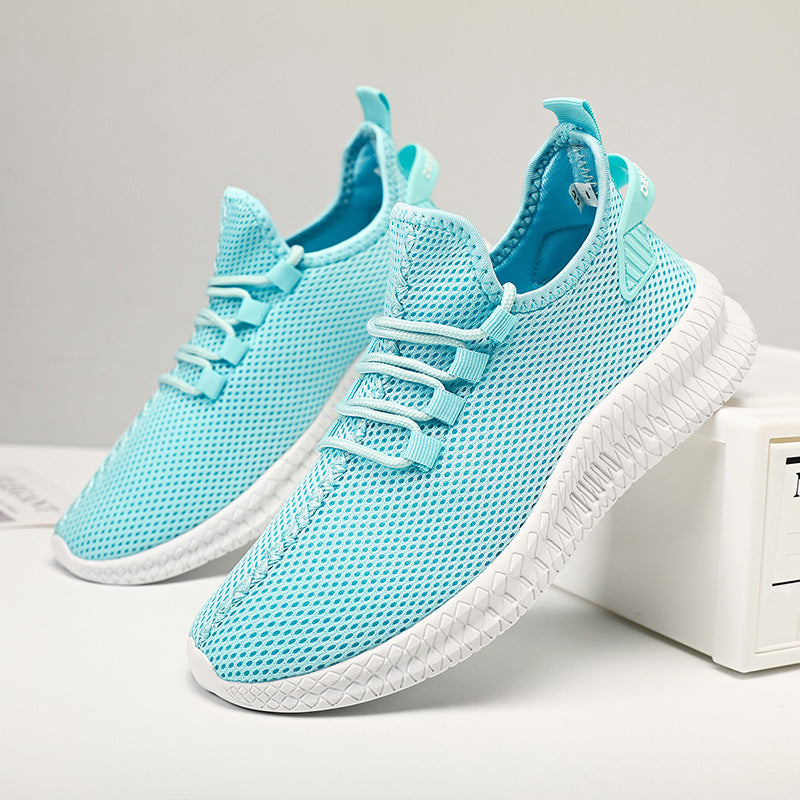 Zapatillas de correr transpirables para hombre, zapatos informales con plataforma a la moda para hombre, zapatos vulcanizados ligeros para mujer, zapatillas antideslizantes flexibles