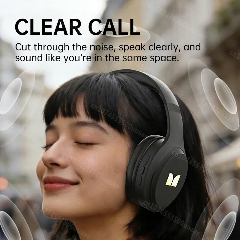 Auriculares Bluetooth 6.0 Monster Harmonic N21 con Modo EQ Dual, Sonido Estéreo Envolvente, Plegables, con Cable/Inalámbricos