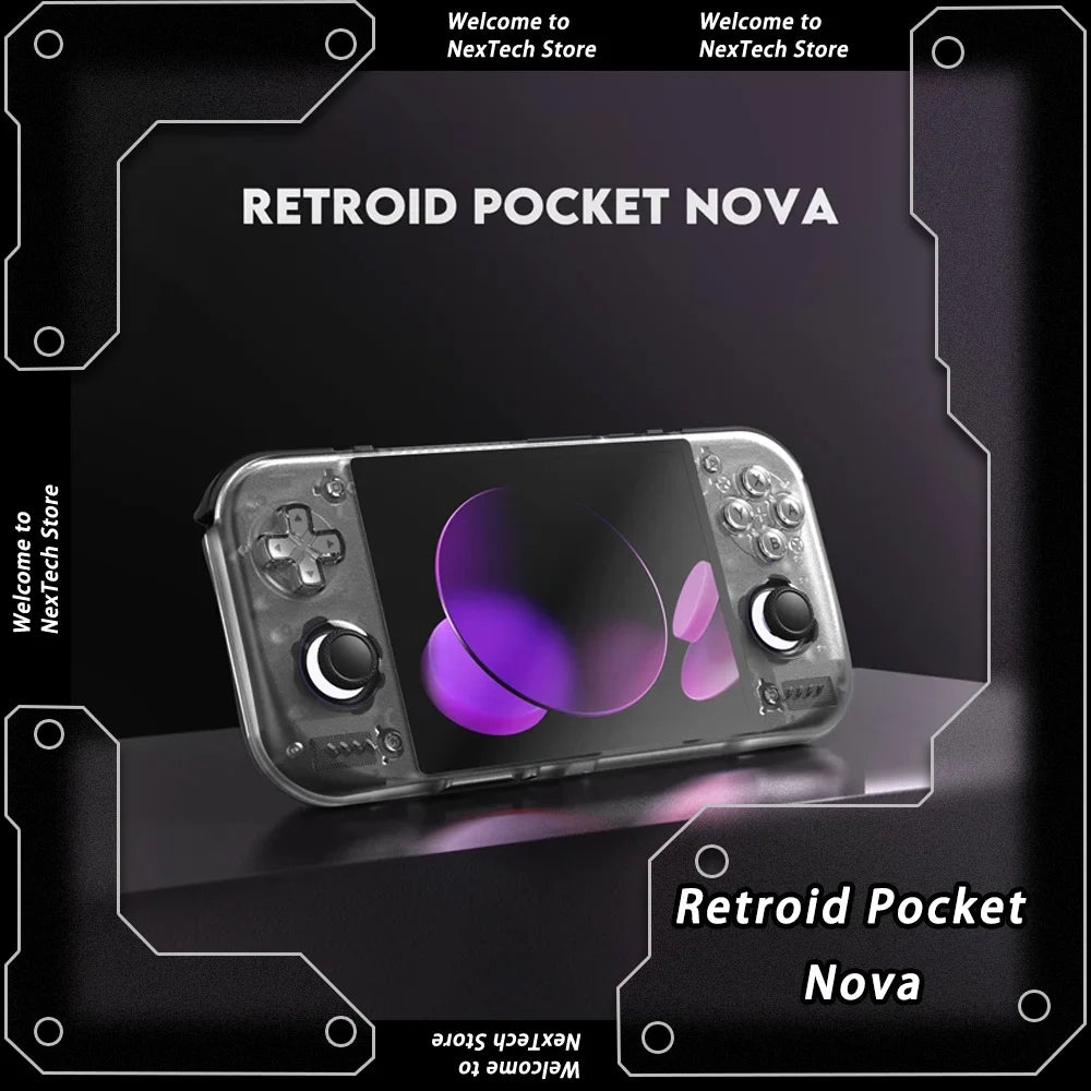 Preventa de la Consola de Juegos Retro Portátil Retroid Pocket Nova, Snapdragon 8 Gen2, Emulador de PS2, Android, Pantalla AMOLED de 4.5 Pulgadas y 120Hz