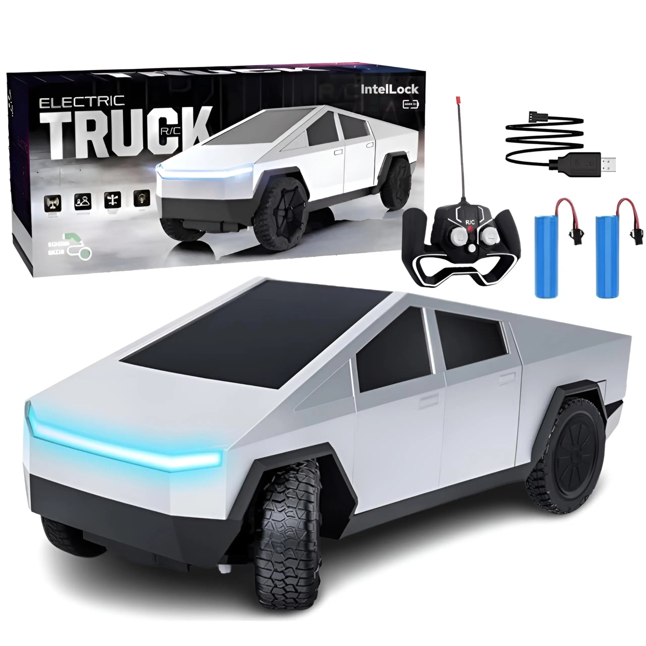 Camioneta RC 1:24, Todoterreno 4WD con Luces LED