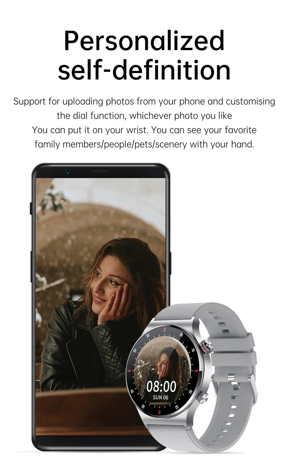 Reloj Inteligente Deportivo con Pantalla Táctil y Llamadas Bluetooth