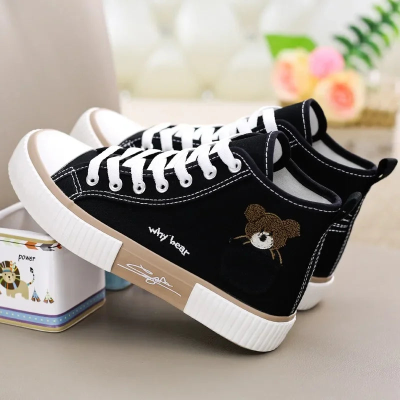 Zapatillas de Lona para Mujer con Bordado — Livianas y Transpirables