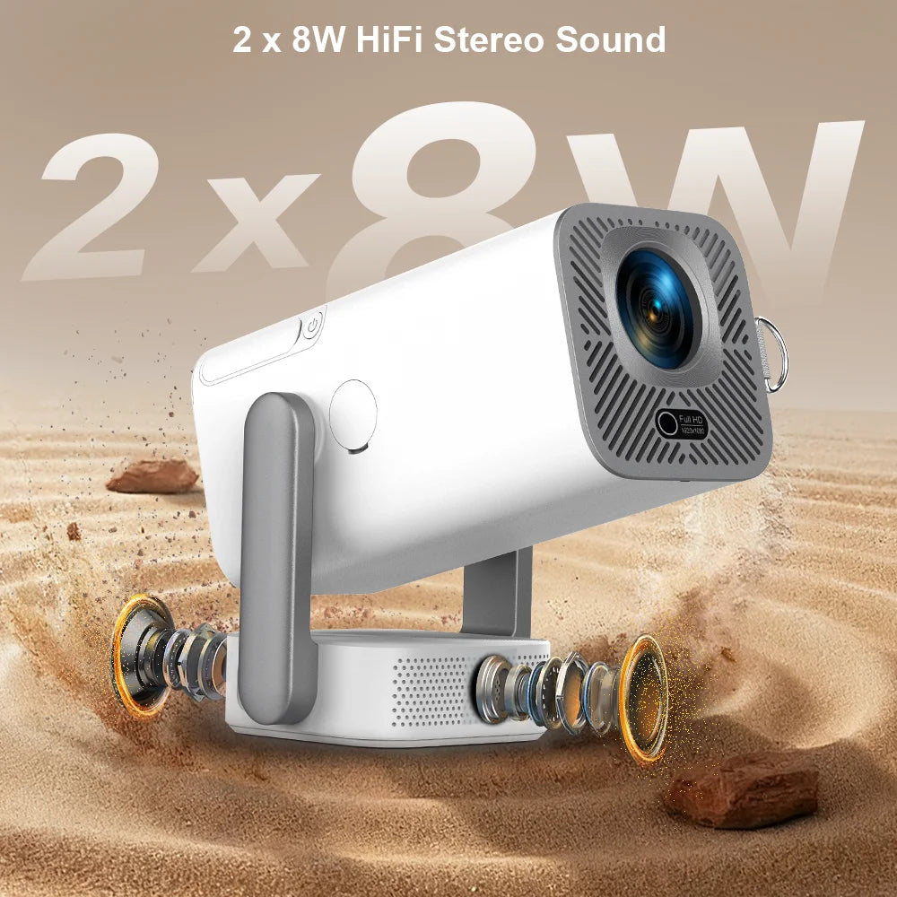 ThundeaL Nuevo Proyector 4K Full HD TD80 Pro Android WiFi 3D Home Theater TD80Pro Proyector Portátil Mini con Video 3D PK TD80W