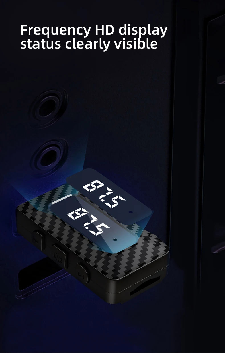 Receptor Bluetooth para Auto con Lector TF y Manos Libres