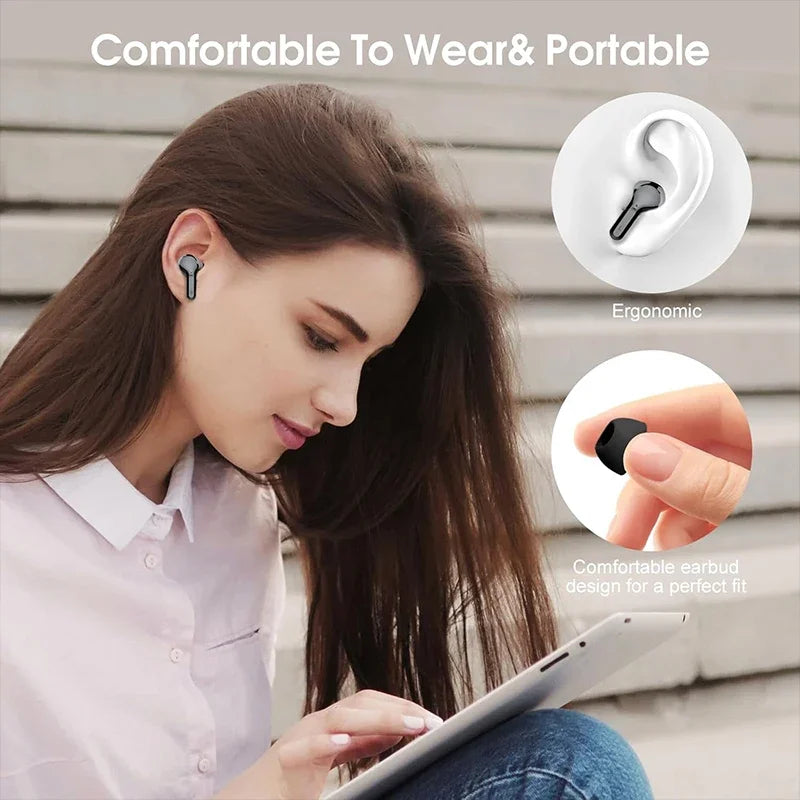 Auriculares Inalámbricos Bluetooth 5.3 ANC HiFi 48H Pantalla LED
