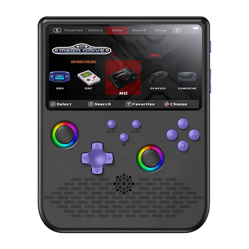 Consola de Juegos Retro Portátil H5, Pantalla IPS 4K de 5.0 Pulgadas, 64 GB