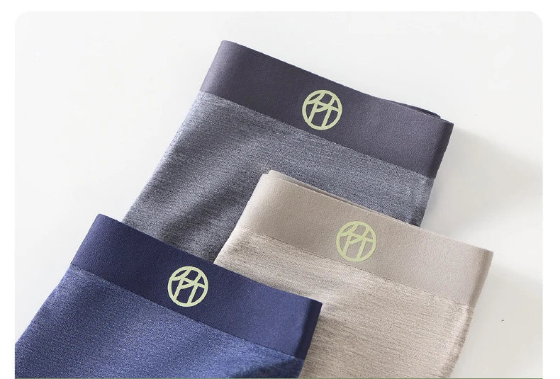 Ropa interior de fibra de bambú para hombre, Boxers cómodos y transpirables, calzoncillos de fibras regeneraradas L XL XXL 3XL 4XL, 3 uds.