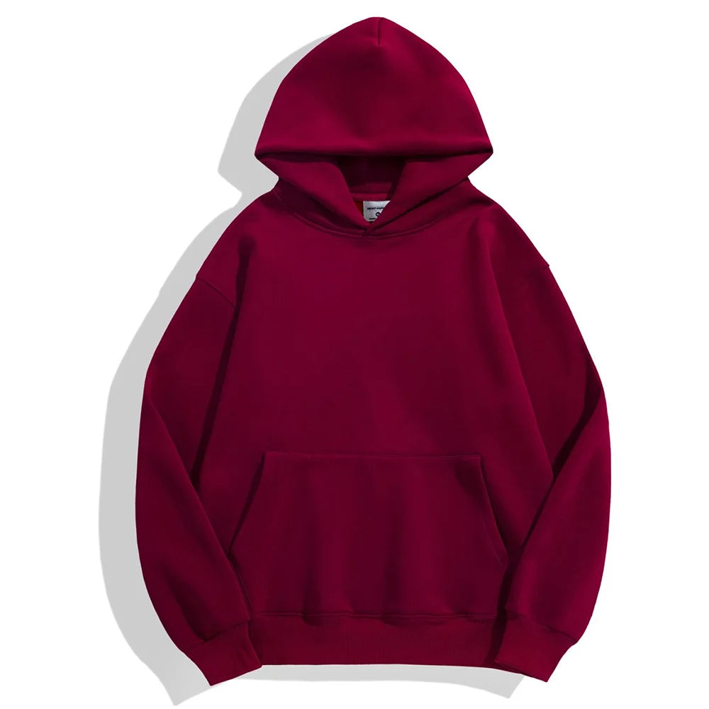 Sudadera con Capucha Pesada 480gsm, Algodón y Terciopelo
