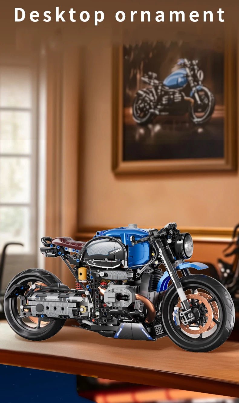Juego de coches de juguete de bloques de construcción para niños, coche de carreras mecánico, modelo de motocicleta mecánica, juguetes de montaje de modelo de coche