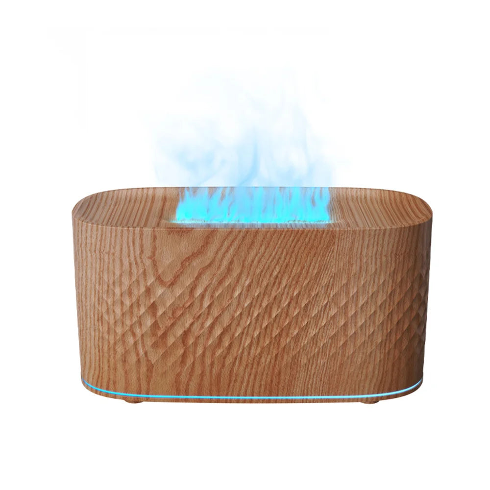 Nueva lámpara de ambiente colorida USB, máquina de aromaterapia de escritorio para el hogar y la Oficina, humidificador creativo de llama con grietas, pulverizador de atomización de aire