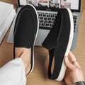 Mocasines de lona sin cordones para hombre, livianos y antideslizantes