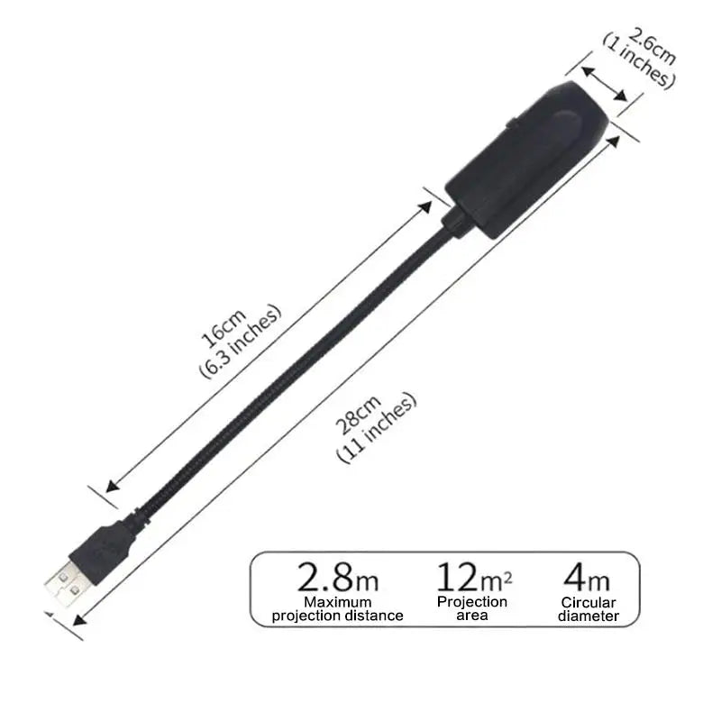 Lámpara de Proyección USB de 6-16 Pulgadas con Diseño de Luna y Tierra, Luz de Ambiente, Cielo Estrellado, Luz Nocturna Romántica para Dormitorio, Proyector de Galaxia