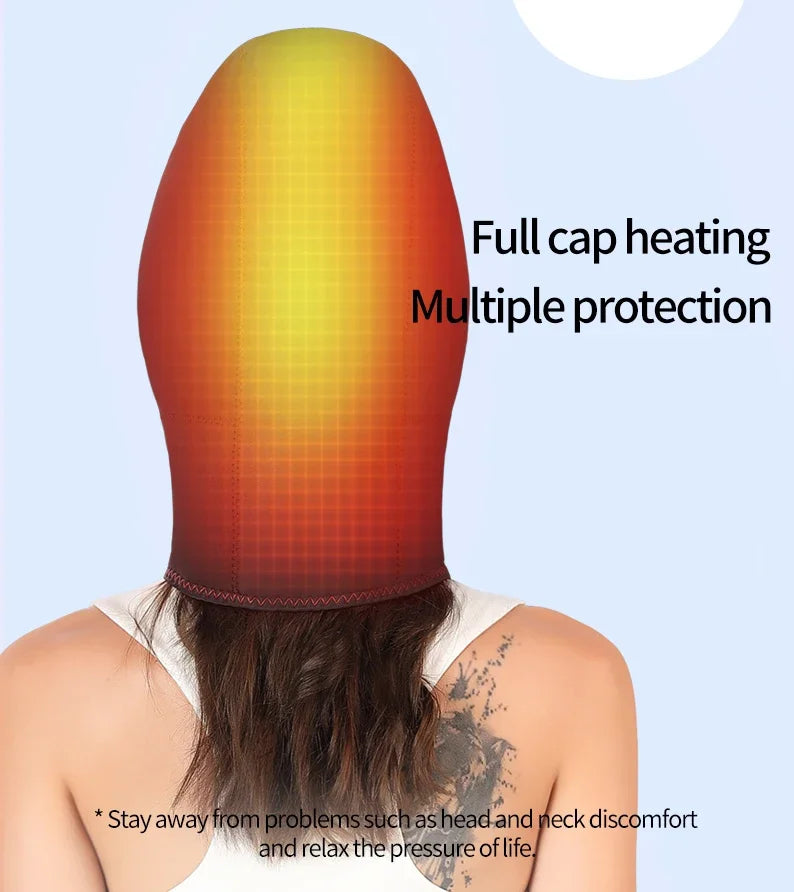 Masajeador Eléctrico de Cabeza con Calor y Vibración