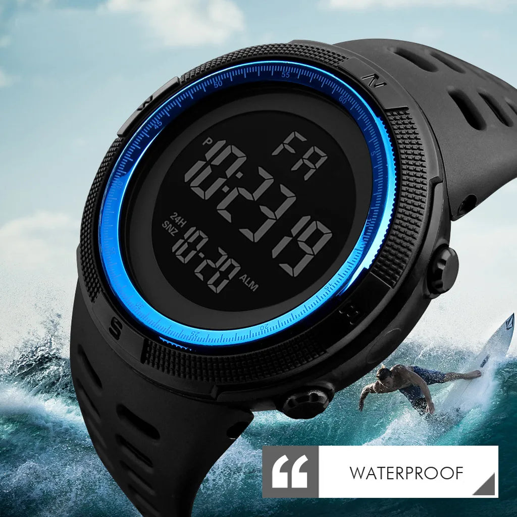Reloj Digital Deportivo con Cronómetro y Calendario