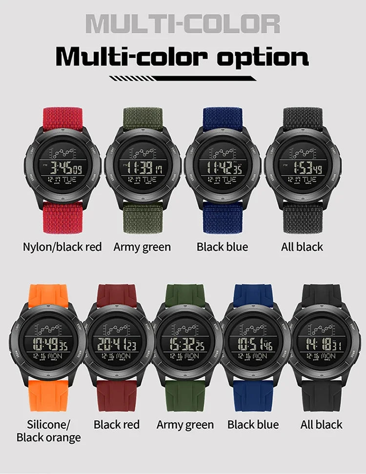 Reloj Deportivo Digital SANDA con Correa de Nailon y Alarma