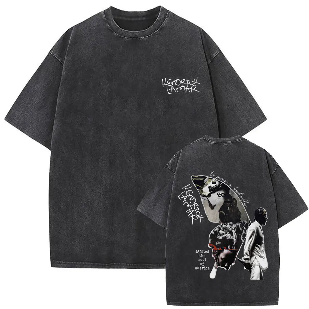 Camiseta Vintage Kendrick Lamar, Hip Hop Oversize, Unisex