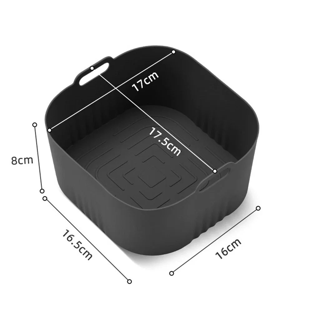 Bandeja de silicona reutilizable cuadrada para freidora de aire, molde para pan con tapete de silicona, molde para pasteles para herramientas de parrilla HD9252, HD9200 y HD9255