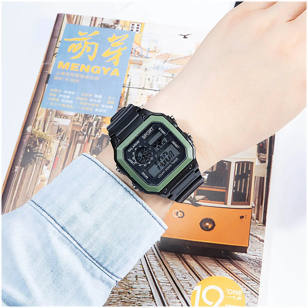 Reloj Deportivo Digital LED YIKAZE para Hombre