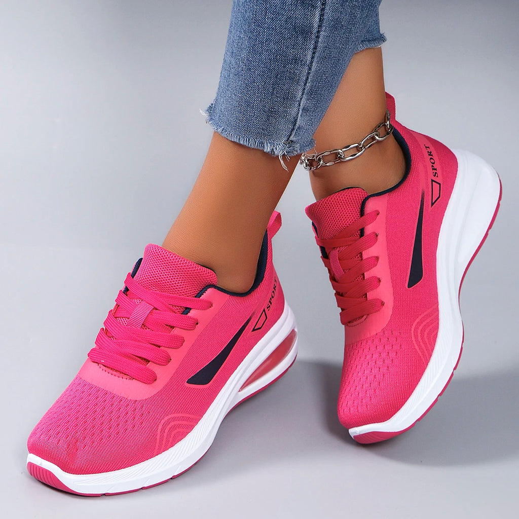 Nuevos zapatos deportivos de primavera para mujer, zapatos deportivos informales a la moda, transpirables, ligeros, antideslizantes, resistentes al desgaste, zapatos planos