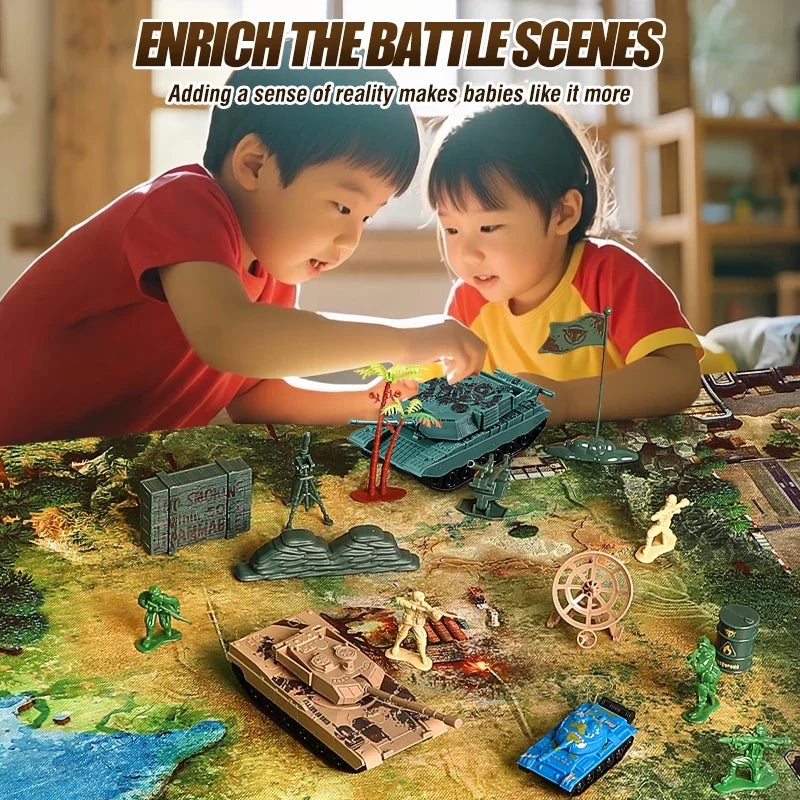 Set de Juguetes Militares con Soldados y Tanques para Niños