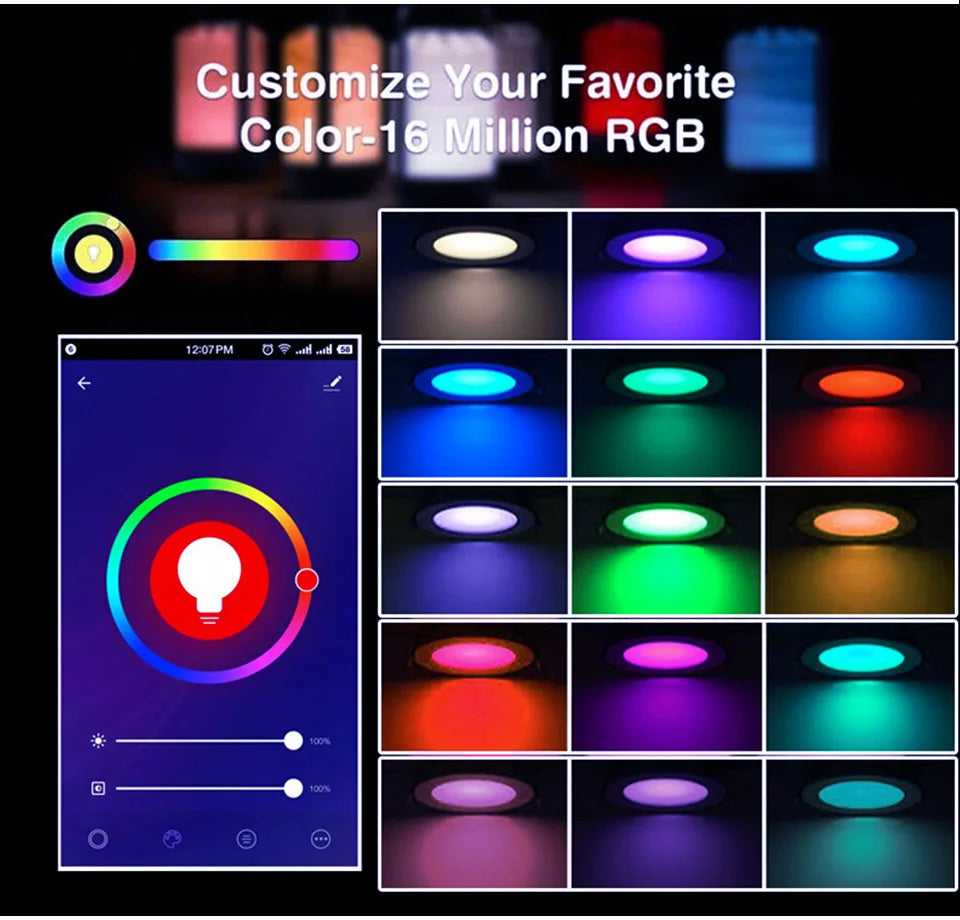 Foco LED Regulable WiFi Zigbee Compatible con Alexa