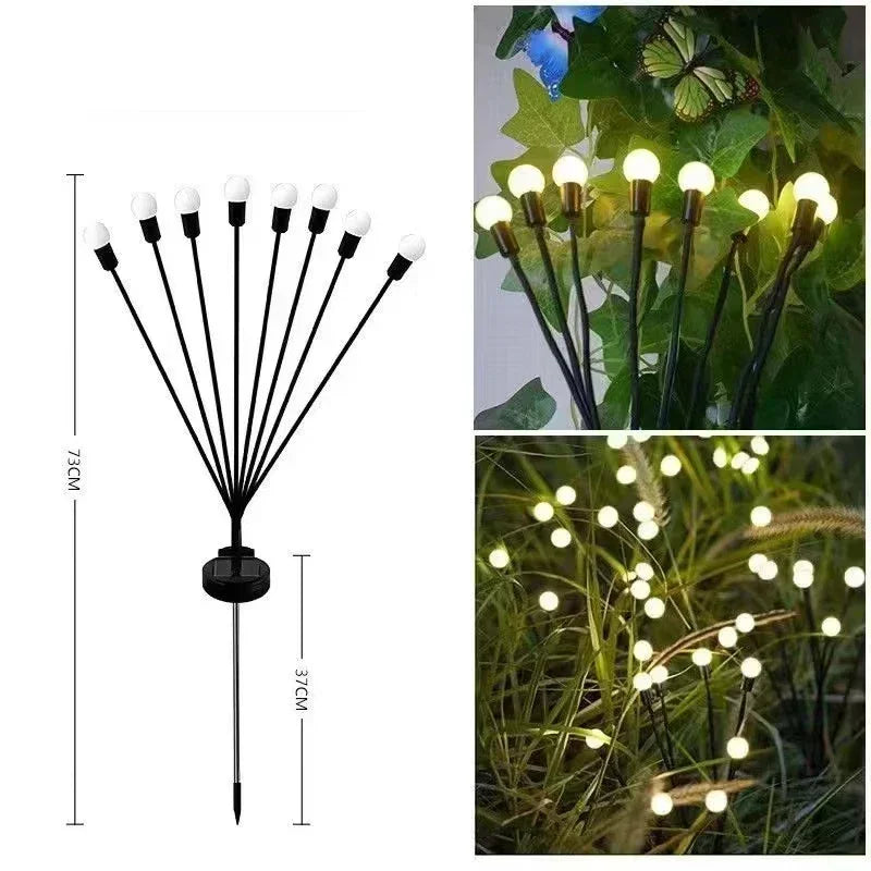 Luces LED Solares de Luciérnaga para Jardín