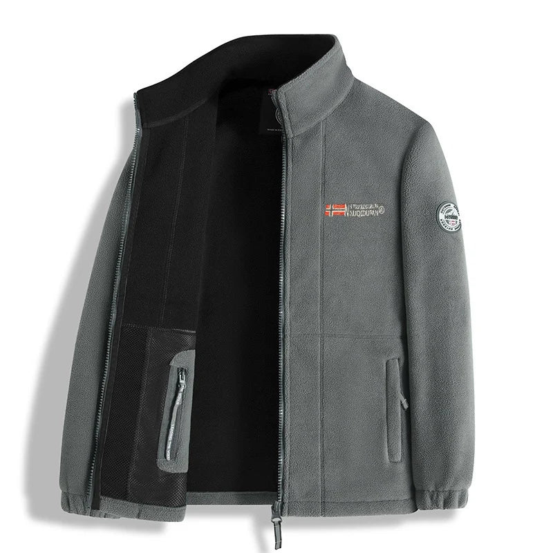 Chaqueta Polar de Invierno para Hombre con Cierre