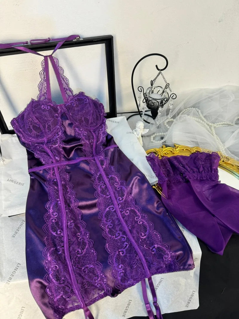 Conjunto de Sujetador Sexy y Ropa Interior para Mujer