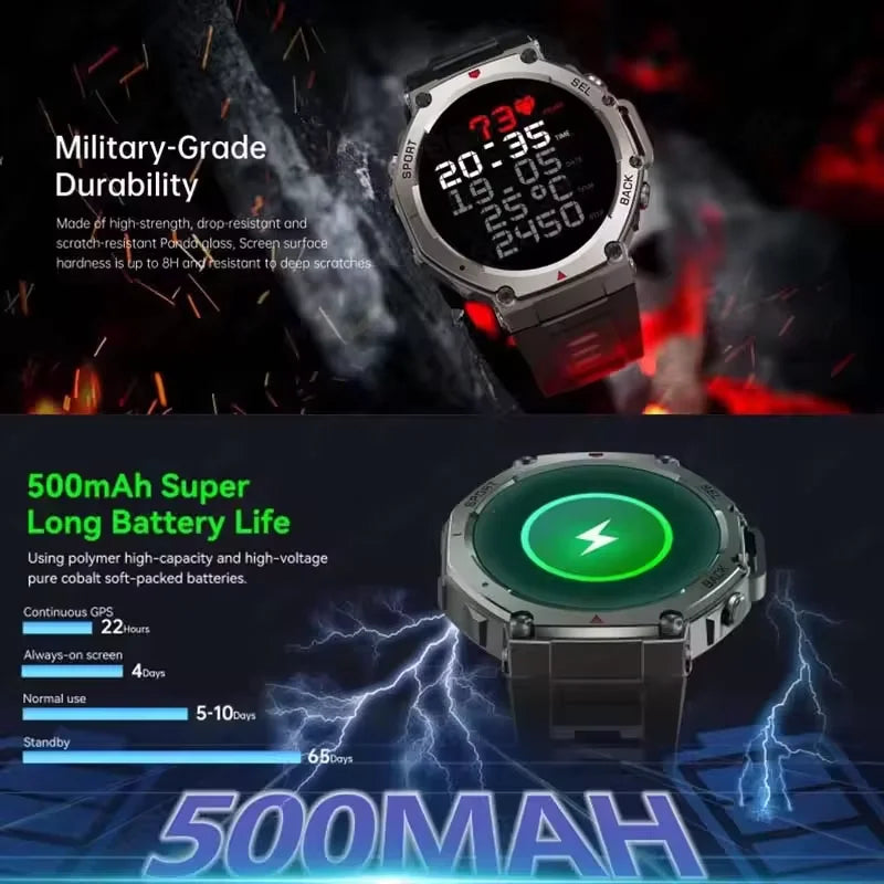 T-Rex 3 Ultra Reloj Inteligente Militar AMOLED