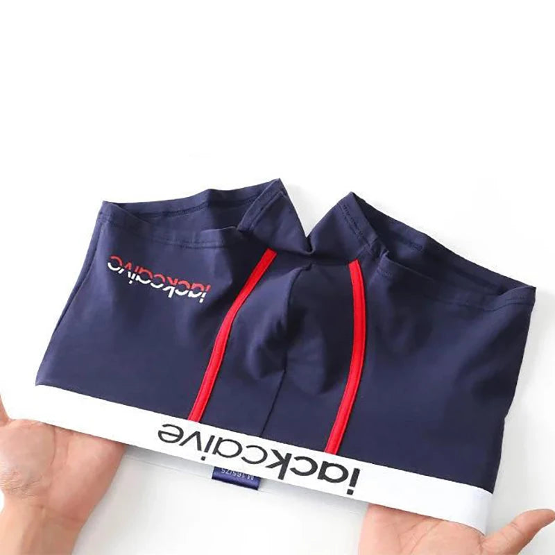 1 Uds. Ropa interior Boxer para hombre, calzoncillos sexis, Boxers de algodón, calzoncillos para hombre, pantalones cortos para hombre, lencería convexa en U, lotes al por mayor