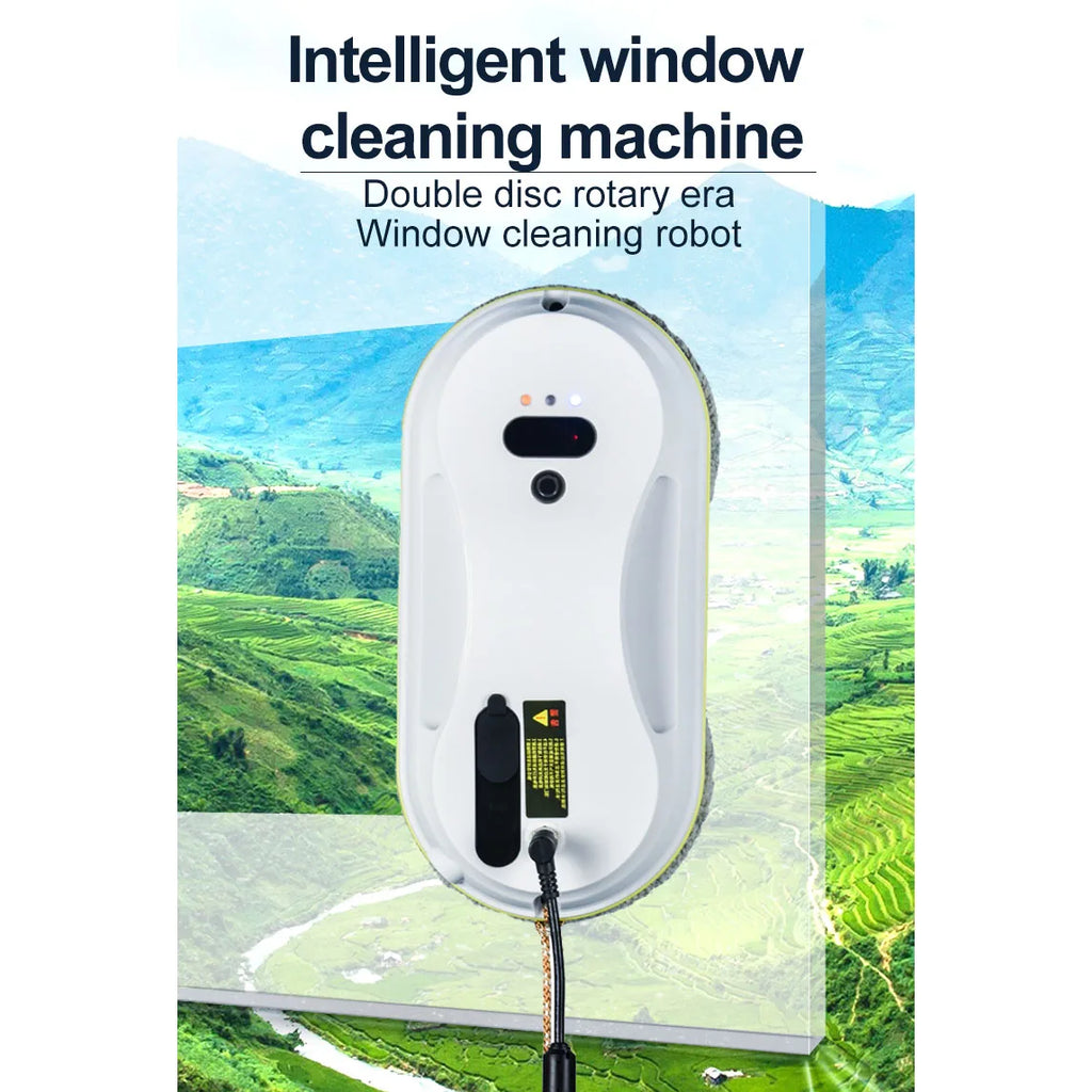Hengkesen Robot de limpieza de ventanas inteligente mejorado de nueva generación Limpieza de vidrio eléctrica totalmente automática Limpiador de ventanas con control remoto Spray de agua automático Adecuado para vetros y
