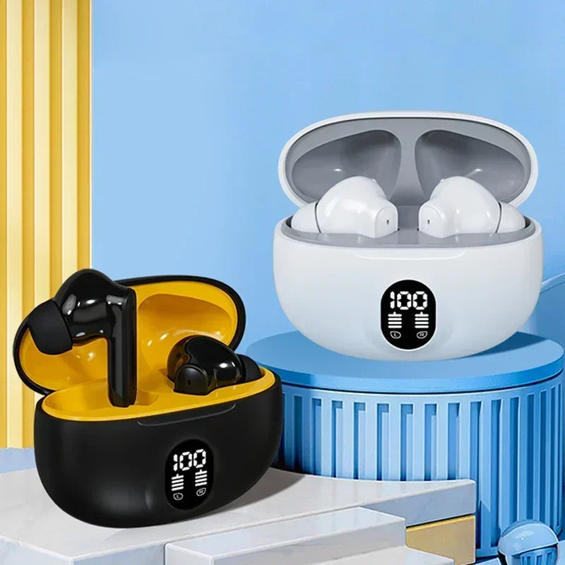 Auriculares inalámbricos TWS 895b, auriculares Bluetooth 5,3 ENC, auriculares deportivos con pantalla LED de potencia y micrófono para teléfono inteligente