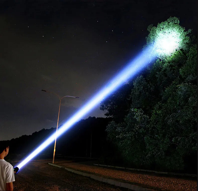 Linterna Recargable de Alta Potencia a Prueba de Viento para Camping