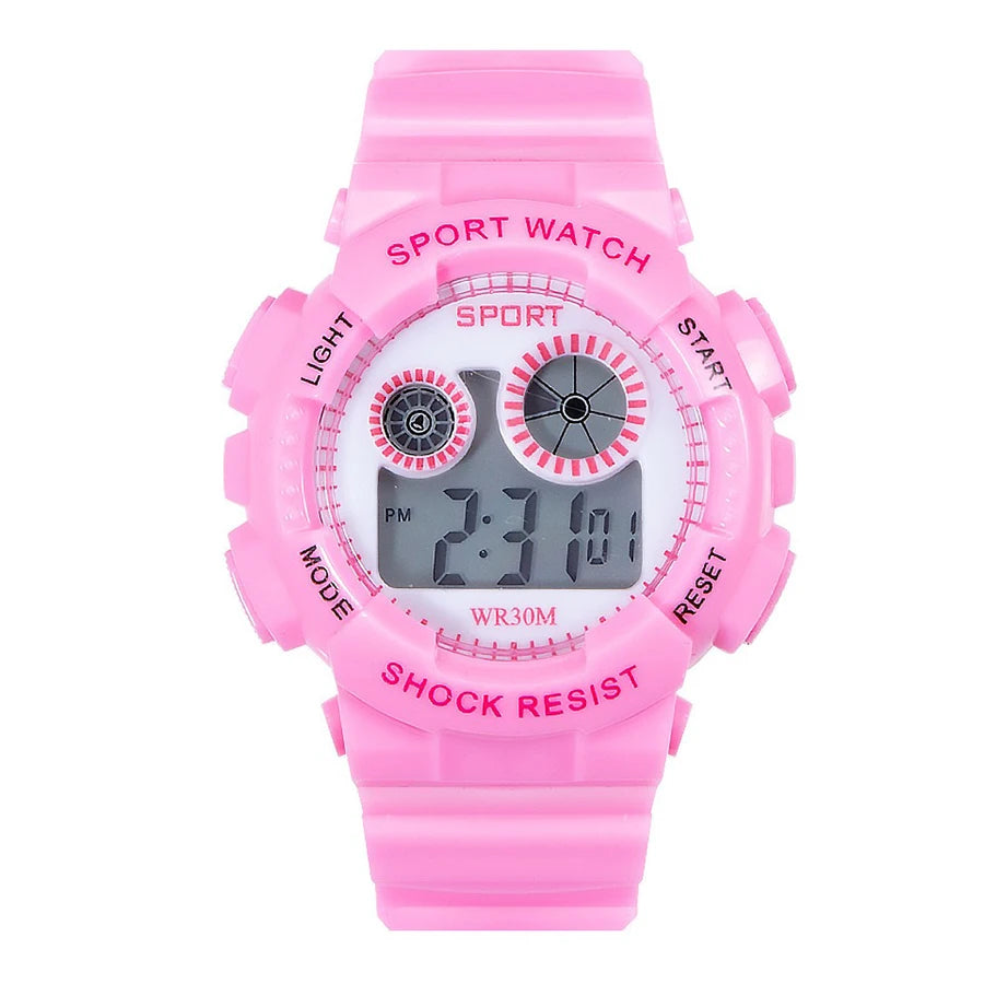 Reloj Deportivo Digital LED Impermeable para Niños