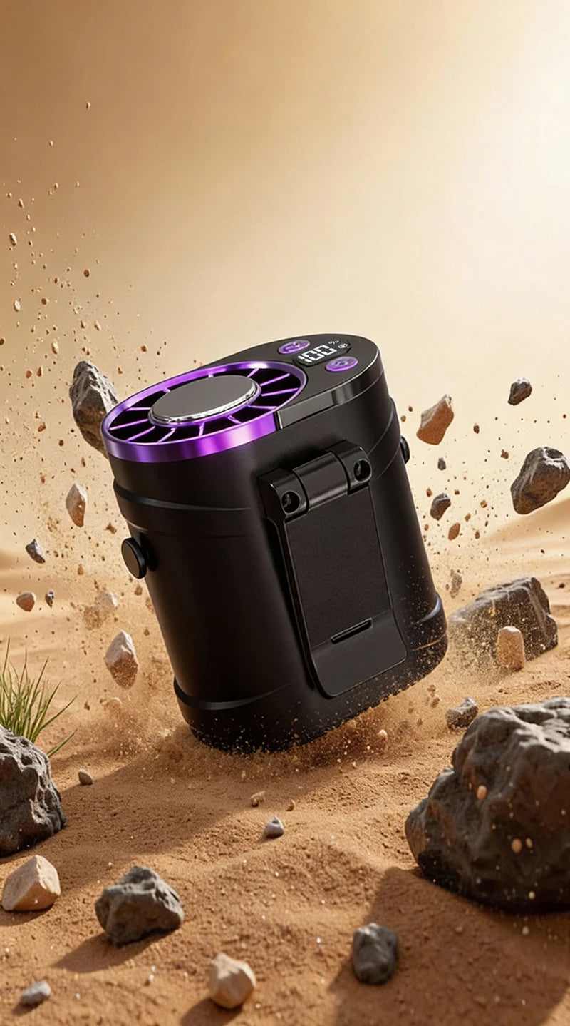 Ventilador de Cintura Portátil con Clip para Deportes y Viajes