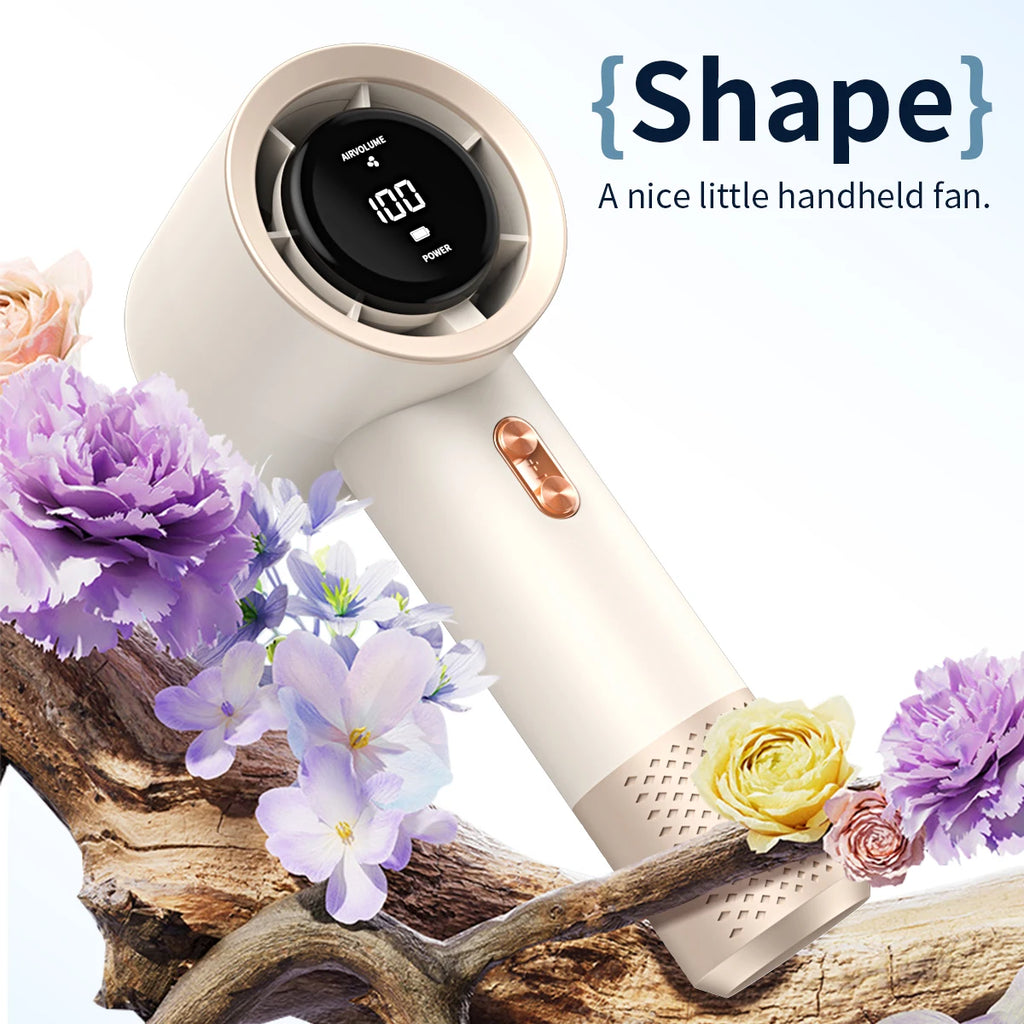 Mini aire acondicionado portátil con ventilador de alta velocidad con seis ventiladores y 199 niveles de ajuste infinito