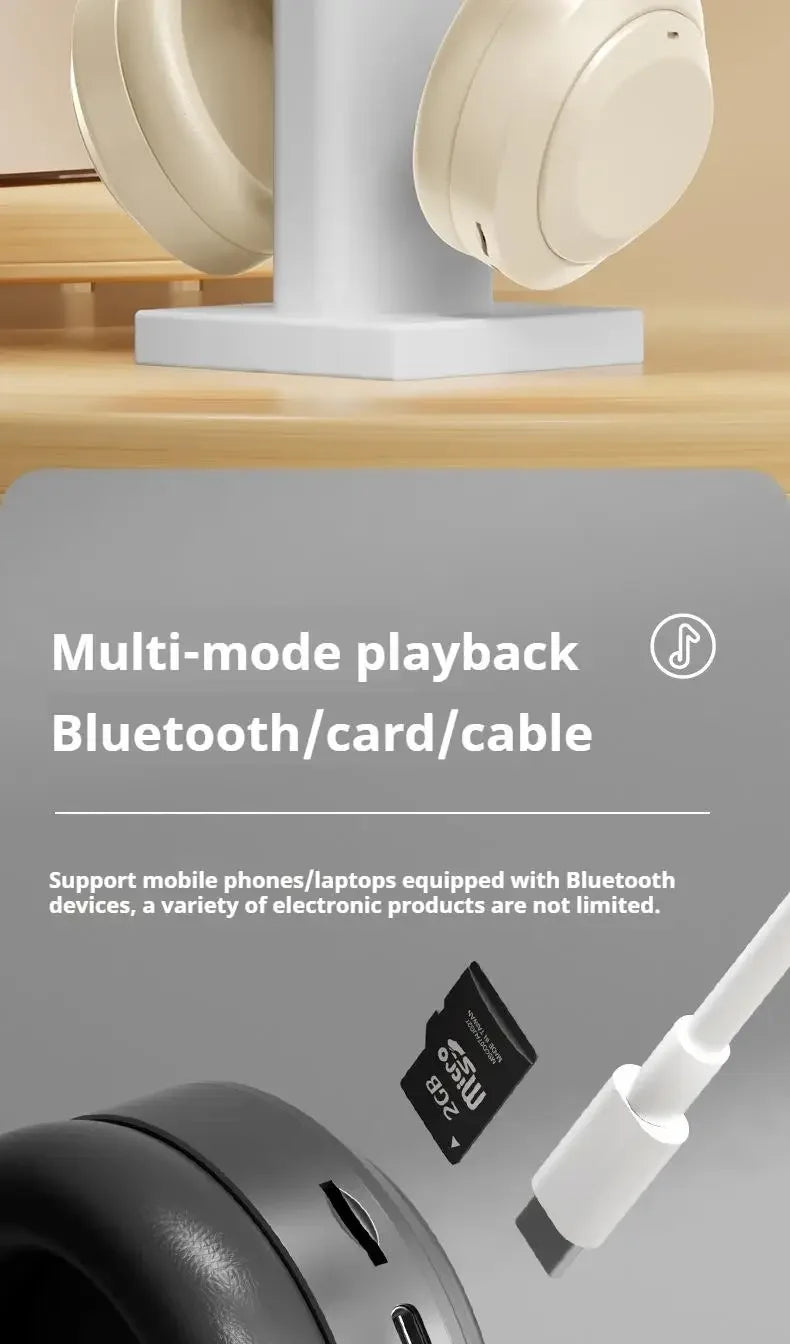 M5 Auriculares Over-Ear HiFi Bluetooth 5.3 Gaming
