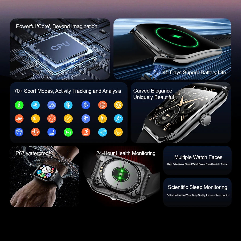 Reloj Inteligente Delgado AMOLED 1.43 Bluetooth