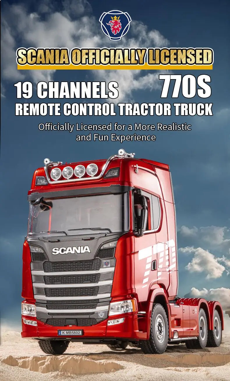 HUINA 1501 2,4G RC camión con luz 1:18 4WD escala completa 19CH Control remoto coche aleación camión pesado remolque modelo juguete para regalo de chico
