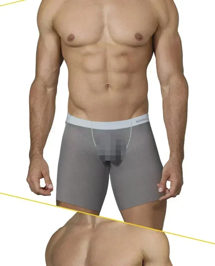 1/2/3 Uds. Ropa interior de seda helada para hombre, Boxer antibacteriano transparente sin costuras, pantalones cortos 0,01 de tela ultrafina, calzoncillos transparentes