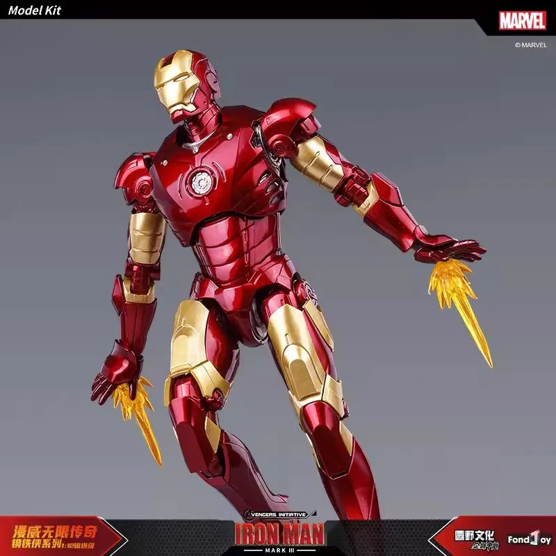 Caliente Fondjoy Marvel IronMan MK3 ensamblar juguetes Iron Man modelo 15cm Material ABS 1/12 escala figuras de acción juguetes niño regalos de cumpleaños