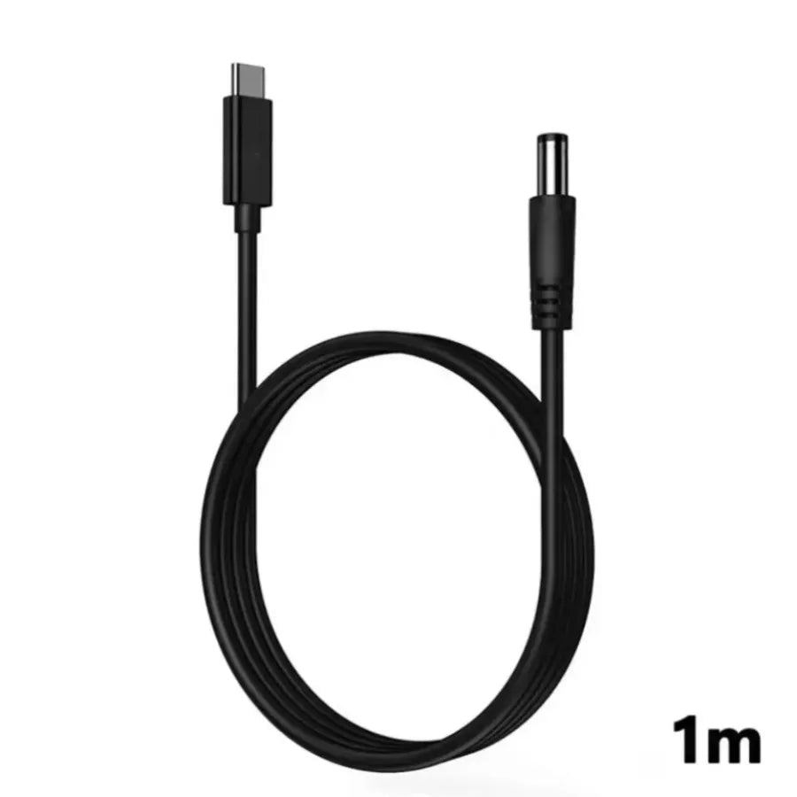 Cable de Alimentación USB PD de CC a Tipo-C 9V 12V 15V 20V 5.5x2.1mm 2.5 para Router Inalámbrico, Laptop, Tira LED, Altavoz, Cámara CCTV