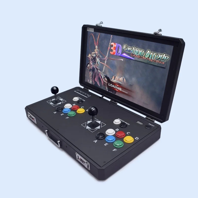 Máquina de Juegos Portátil de 20 Pulgadas, Plegable, con Doble Joystick, Sistema Dual, Máquina Integrada de Arcade para el Hogar, Pandora Moonlight Box