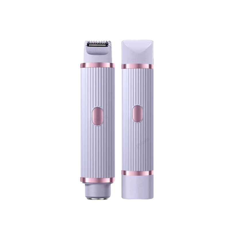Afeitadora eléctrica para mujer con dos cabezales, resistente al agua IPX7 y USB