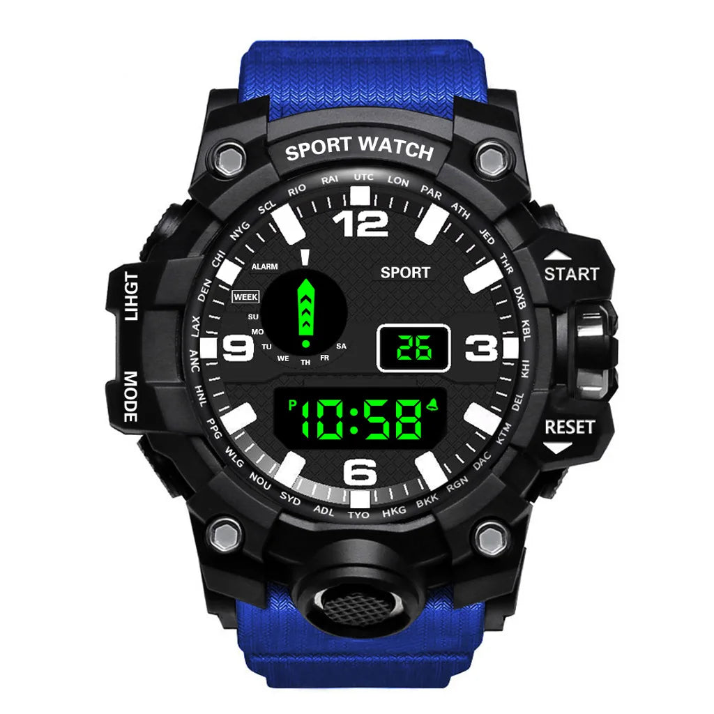 Reloj Deportivo Digital LED YIKAZE Militar Multifuncion