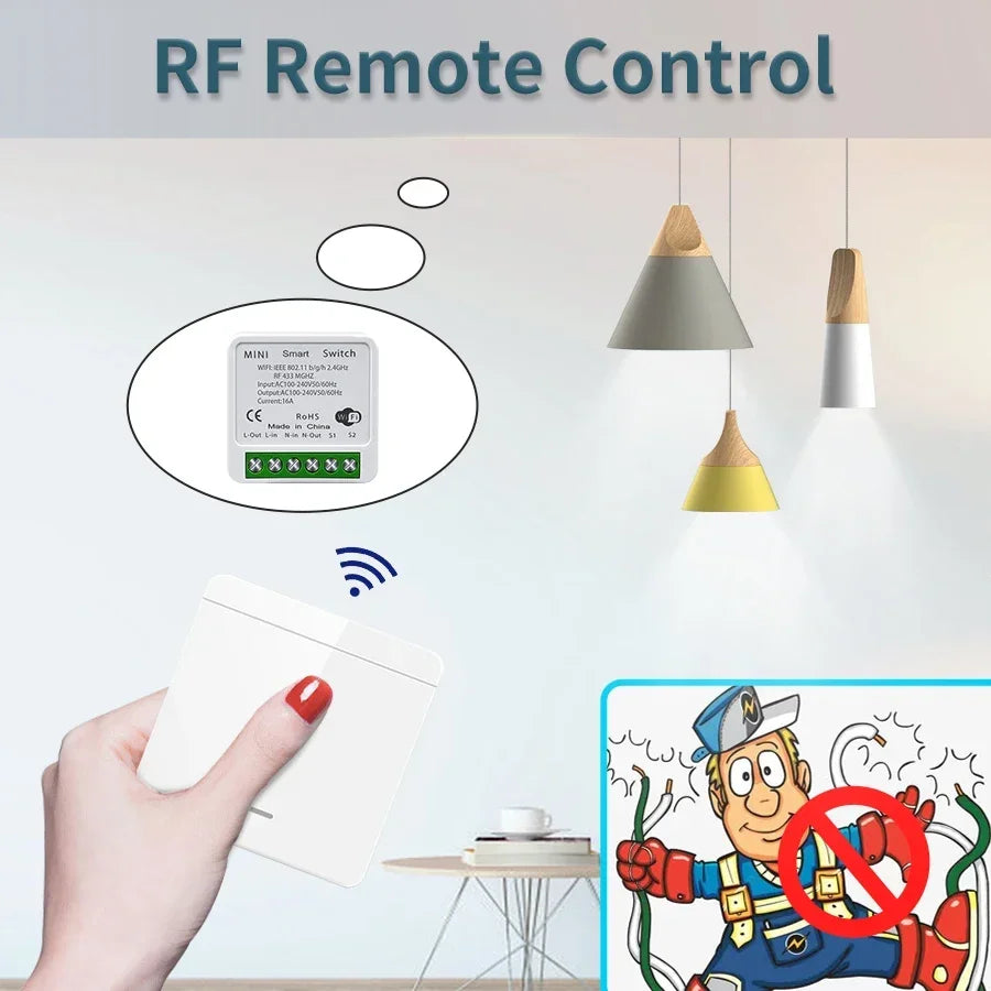 Interruptor WiFi Inteligente Tuya para Iluminación LED