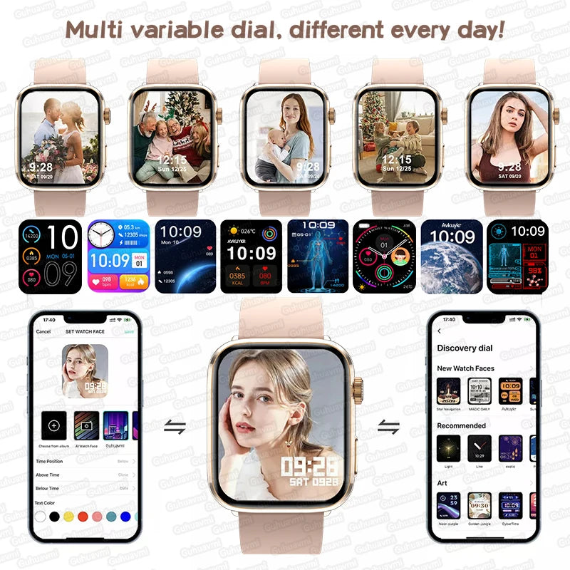 Reloj Inteligente NFC Salud Femenina AMOLED