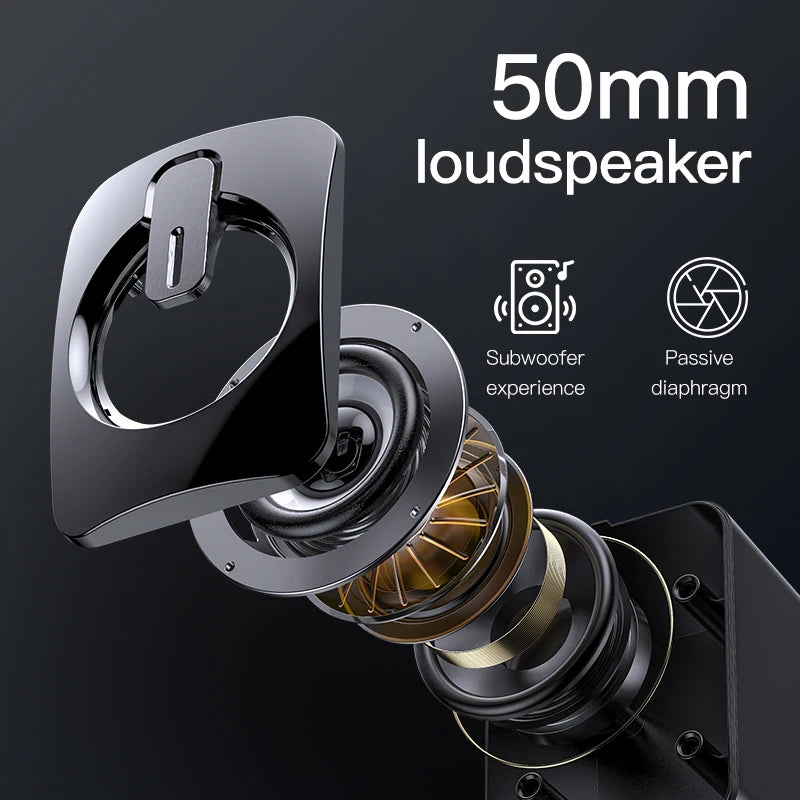Altavoz estéreo USB inalámbrico con Bluetooth para ordenador de escritorio, portátil, PC, caja de sonido de música Musical para el hogar, Bluetooth, Altavoces